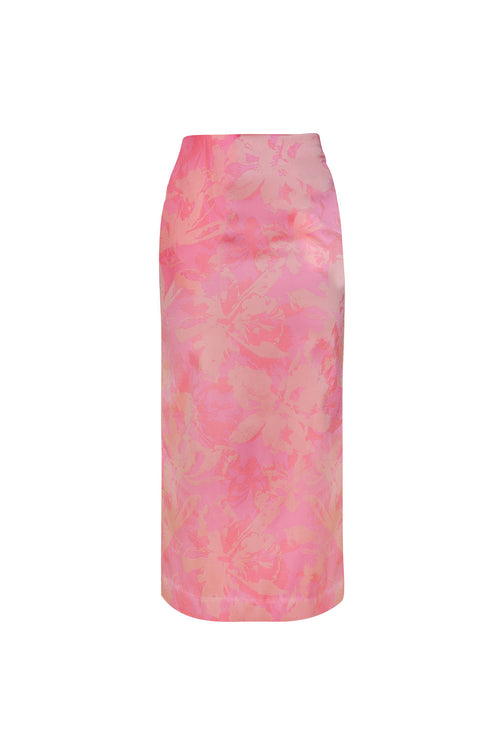 Falda Lápiz Idilio Mikado Rosada
