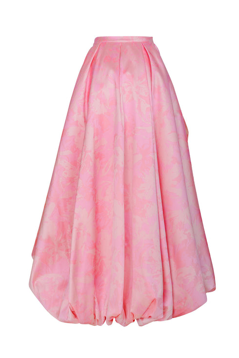 Falda Globo Idilio Mikado Rosado