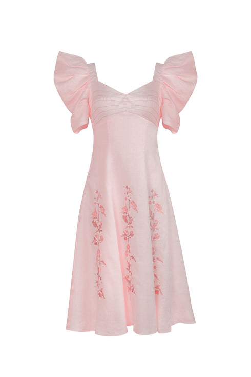 Lovely Lilies Dress Pink