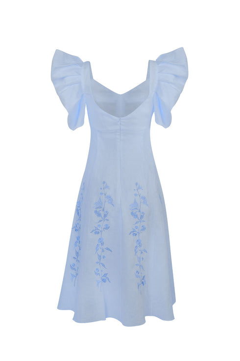 Vestido Lovely Lilies Baby Blue