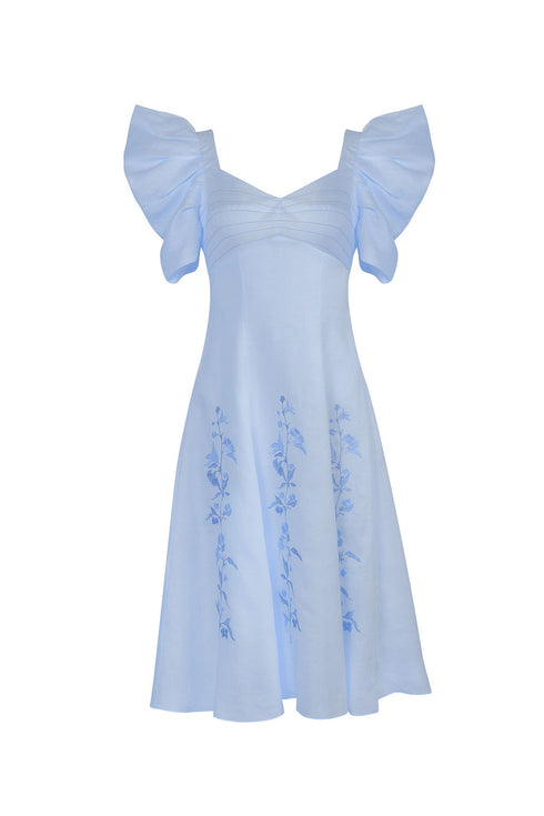 Vestido Lovely Lilies Baby Blue
