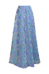 Vestido Bougainville Flores Azules Set 3 piezas