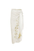 Falda Pareo Lilies Ivory Gold