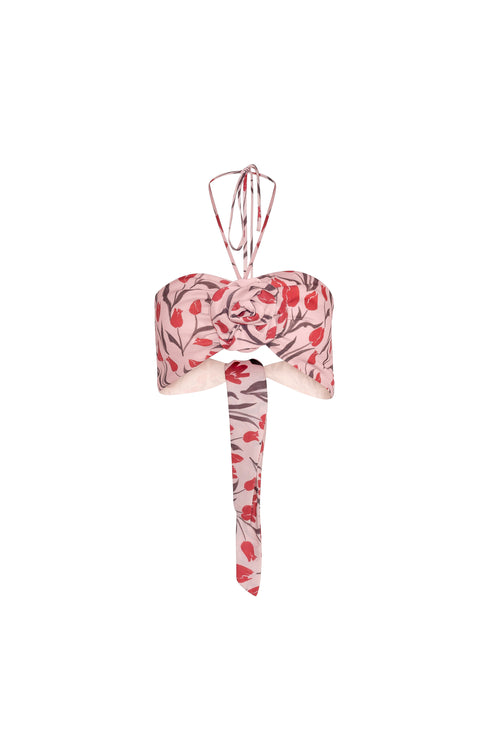 Crop Top Secret Garden Rosa