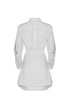 Mini Vestido Camisero Lilies Blanco