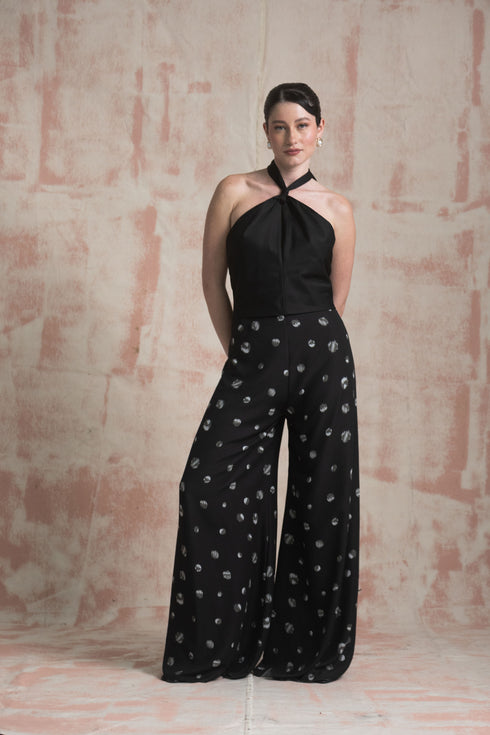 Pantalón Notte Polka Negro