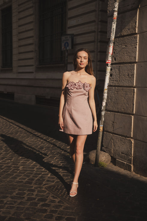 Mini Vestido Ciao Cherry Blush