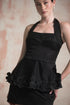 Fiore Top Peplum Negro