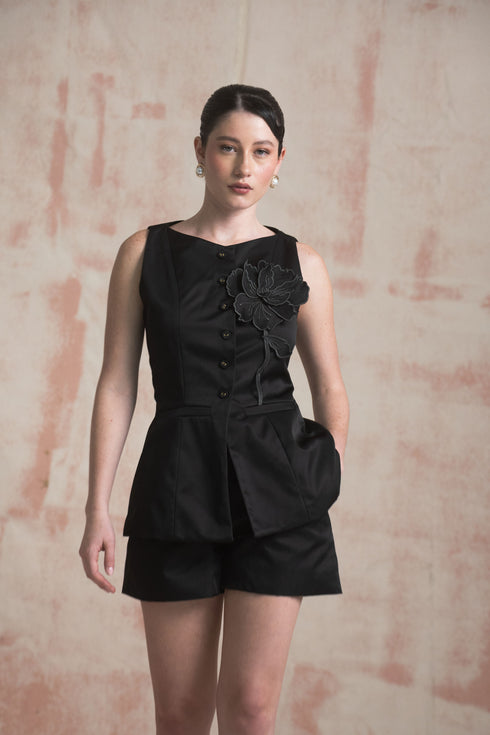 Chaleco Fiore Negro