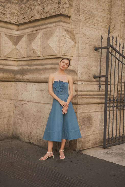 Vestido Amore Mio Indigo Blue