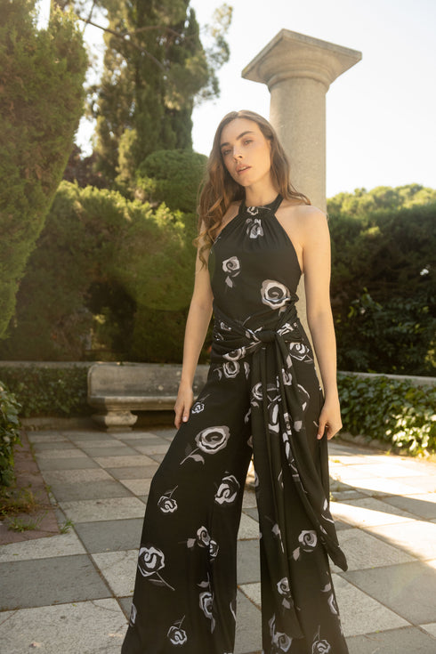 Enterizo Rosetta Negro