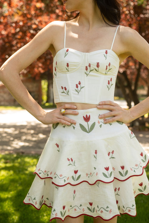 Corset lovely Tulip Ivory