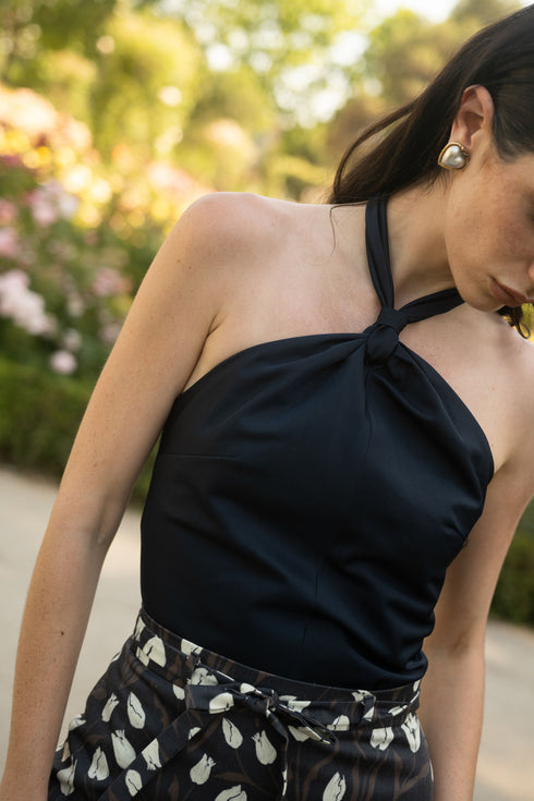 Top Palma de Coco Navy