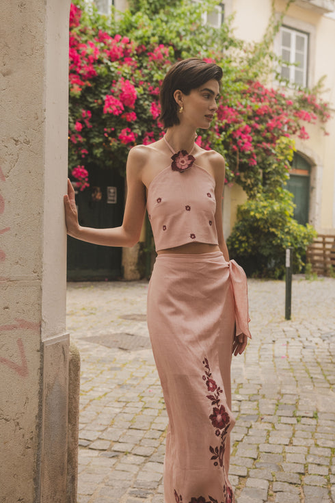 Top Halter Inamorata Cherry Blush