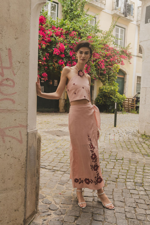 Falda Pareo Inamorata Cherry Blush
