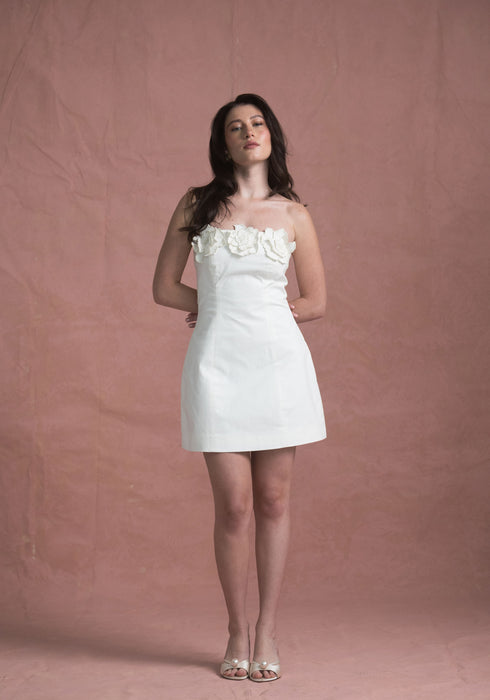 Mini Vestido Ciao Cream