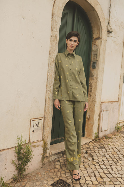 Camisa Camomila Manga Larga Lemoncello