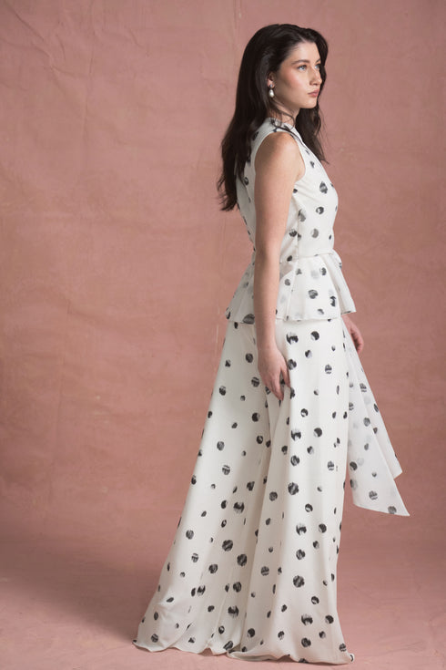 Pantalón Notte Polka Ivory