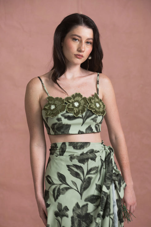Crop Top Bellini Green