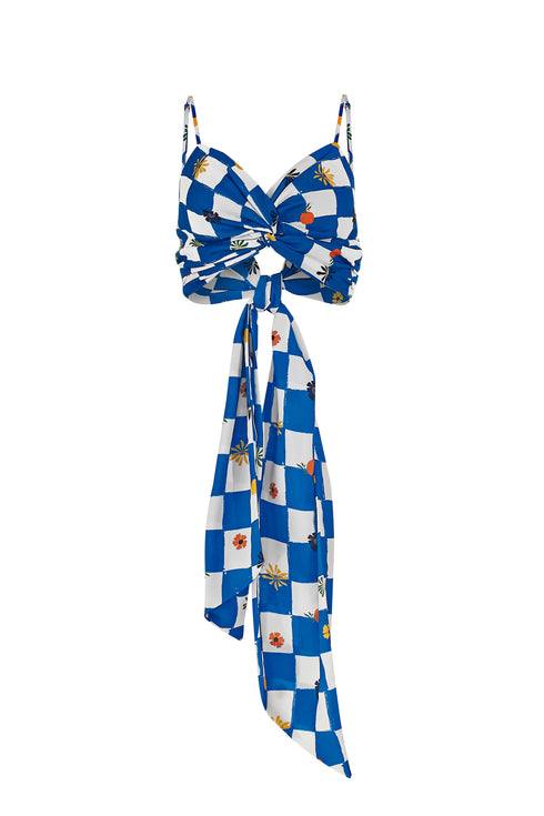 Top Midnight Checkers Turquesa