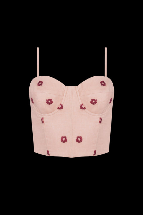 Corset Camomila Love Cherry Blush