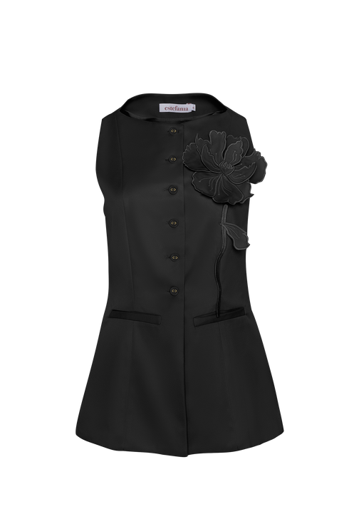 Chaleco Fiore Negro