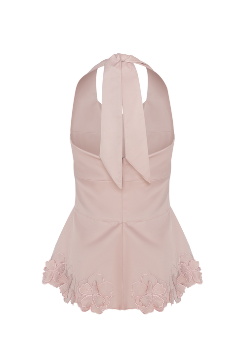 Fiore Top Peplum Rosado