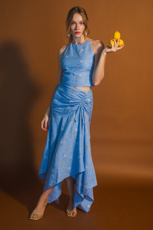 Falda Vela Camomile Azul