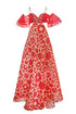 VESTIDO AMAR FLORES ROJAS