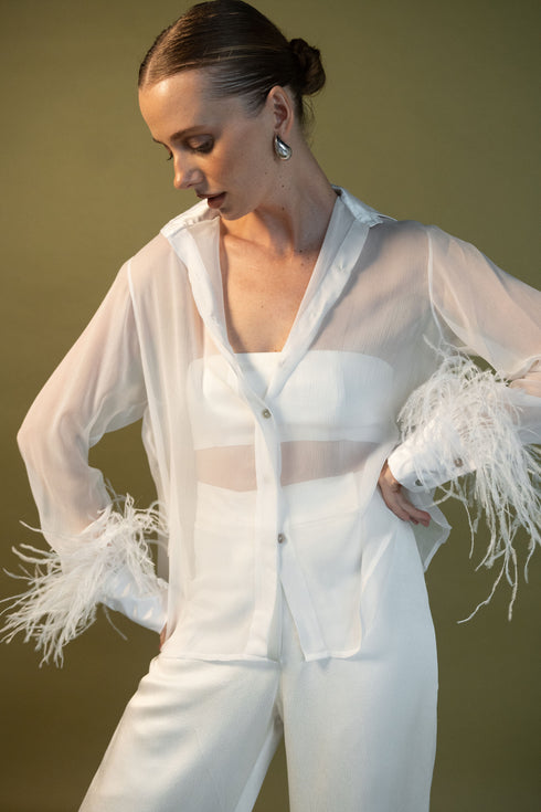 Blusa Flor de Loto Blanca