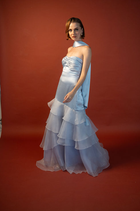 Vestido Anne Azul Celeste