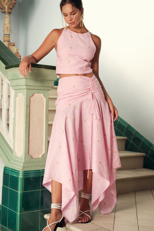 Falda Vela Camomile Rosado
