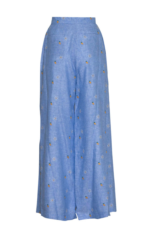 Pantalón Mango Camomille blue