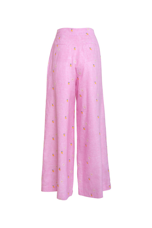 Pantalón Mango Camomile Rosado