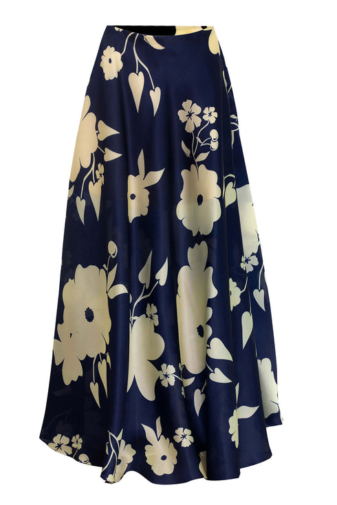 Vestido Moonlight Blossom Azul