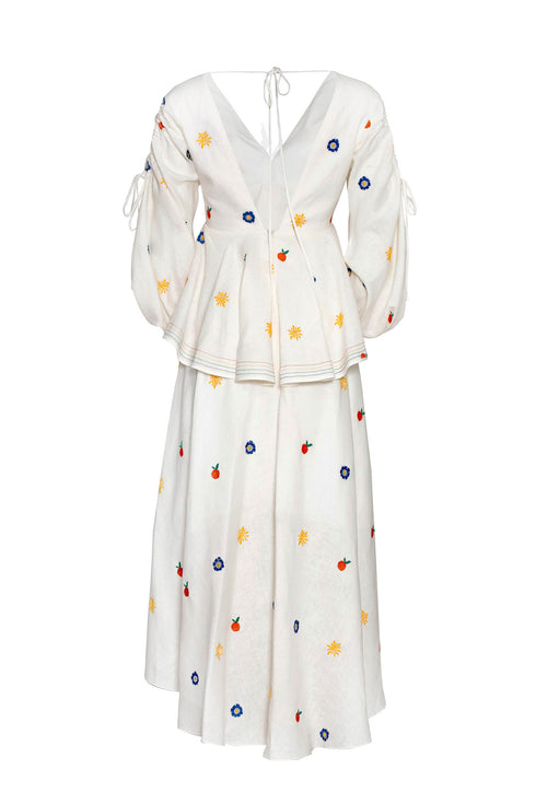 Vestido Ola Bordado Morning Glory