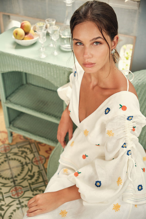 Vestido Ola Bordado Morning Glory