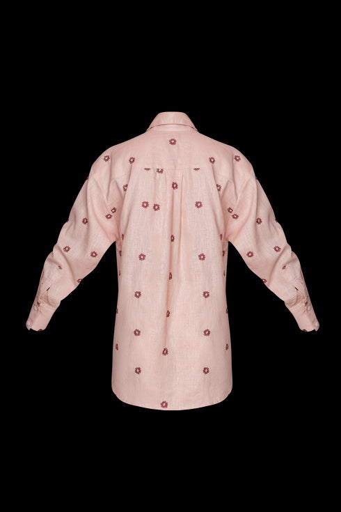 Camisa Camomila Manga Larga Cherry Blush
