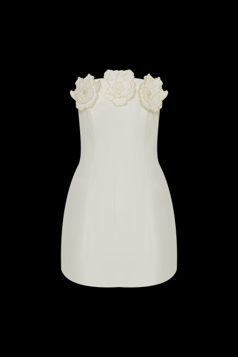 Mini Vestido Ciao Cream