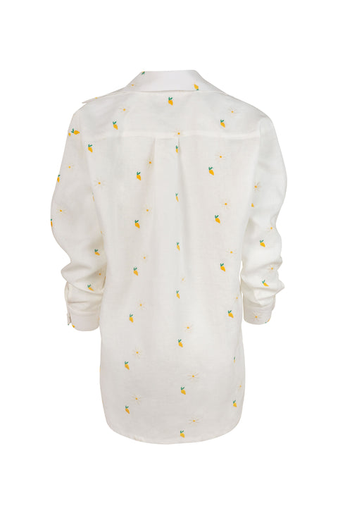 Camisa Mango Camomile Blanco