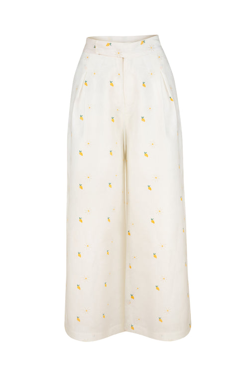 Pantalón Mango Camomile Blanco