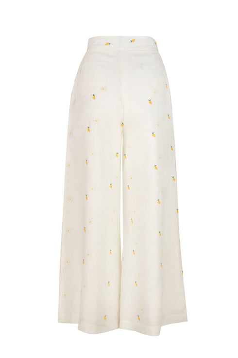 Pantalón Mango Camomile Blanco