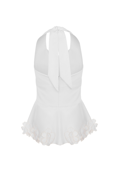 Fiore Top Peplum Ivory