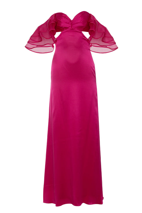 Vestido Amar Hibiscus Fucsia