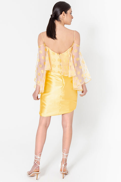 Falda Andrea Amarillo Polen