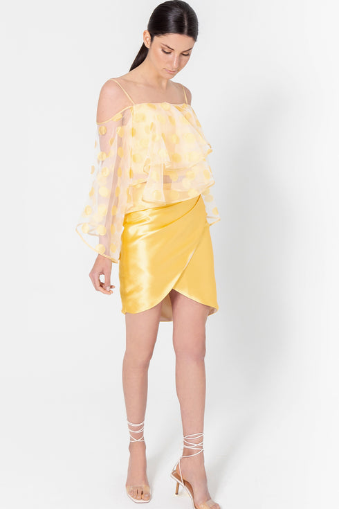 Falda Andrea Amarillo Polen