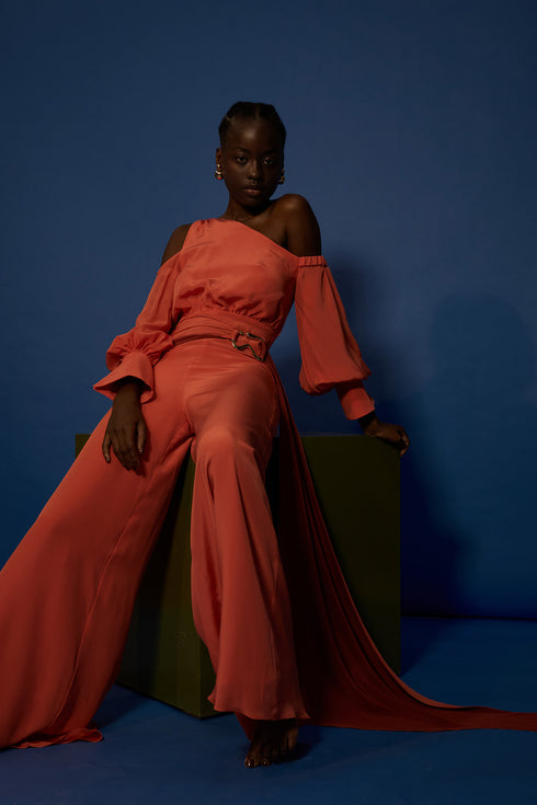 Enterizo Cosmo Naranja Aperol