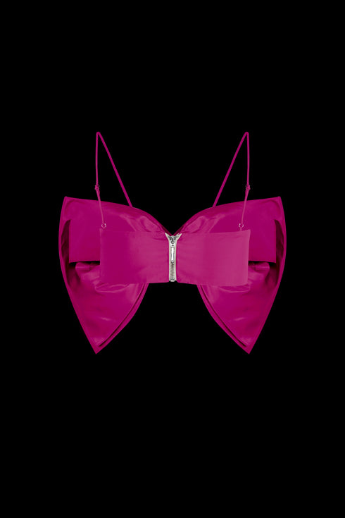 Top Bowtie Fucsia