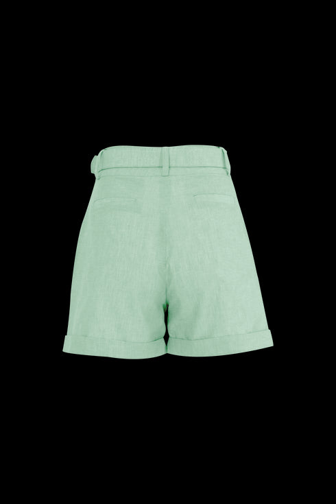 Short Nube Lino Verde Menta