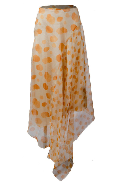 Falda Lulo Lunares Amarillos